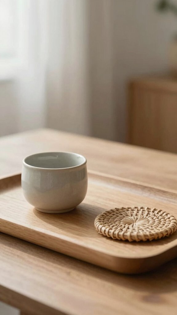Minimal Tray Styling Ideas That Bring Balance to Your Home Decor 6 three piece tray styling rule