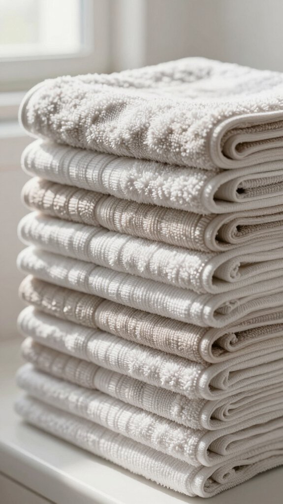 Towel Folding Methods That Actually Save Shelf Space 6 tight fold tuck flap roll