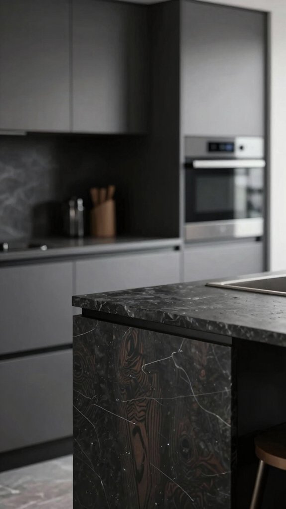Black and Grey Kitchens That Don’t Feel Cold or Flat 6 two tone grey bright white cabinets