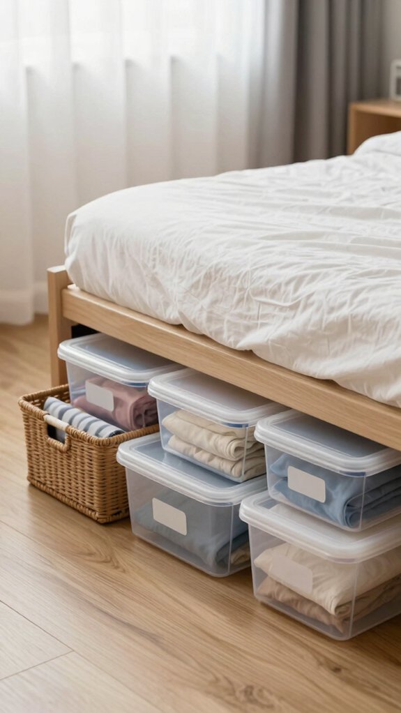 under bed storage for clothes