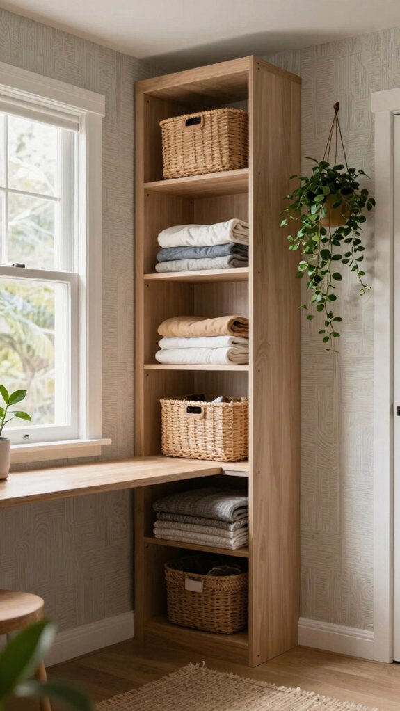 use closet vertical storage