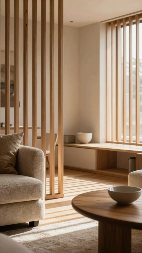 vertical slat light divider