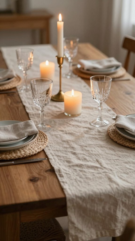 warm glow candle centerpiece