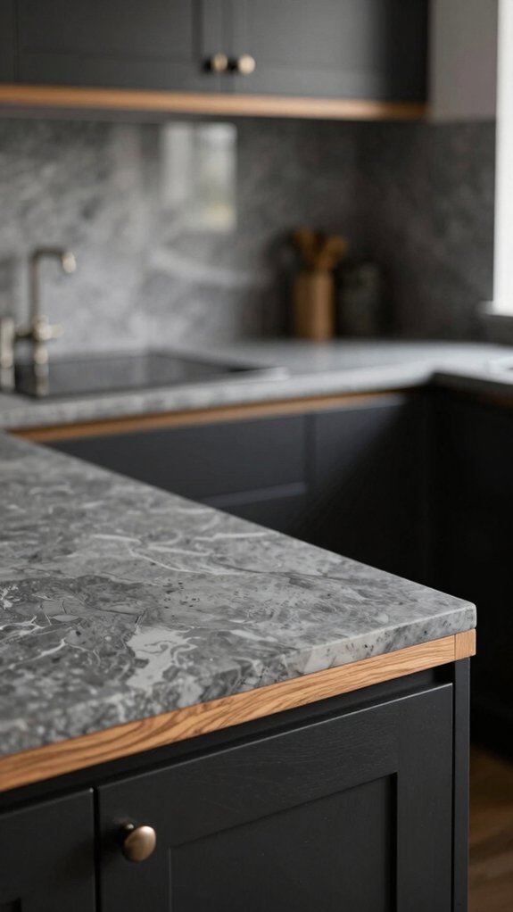 Black and Grey Kitchens That Don’t Feel Cold or Flat 3 warm greige with oak