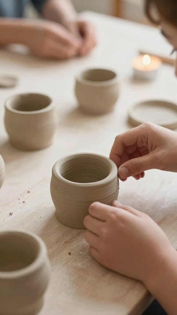 14 Clay Ideas for Beginners That Build Confidence 5 air dry clay minimal candleholders