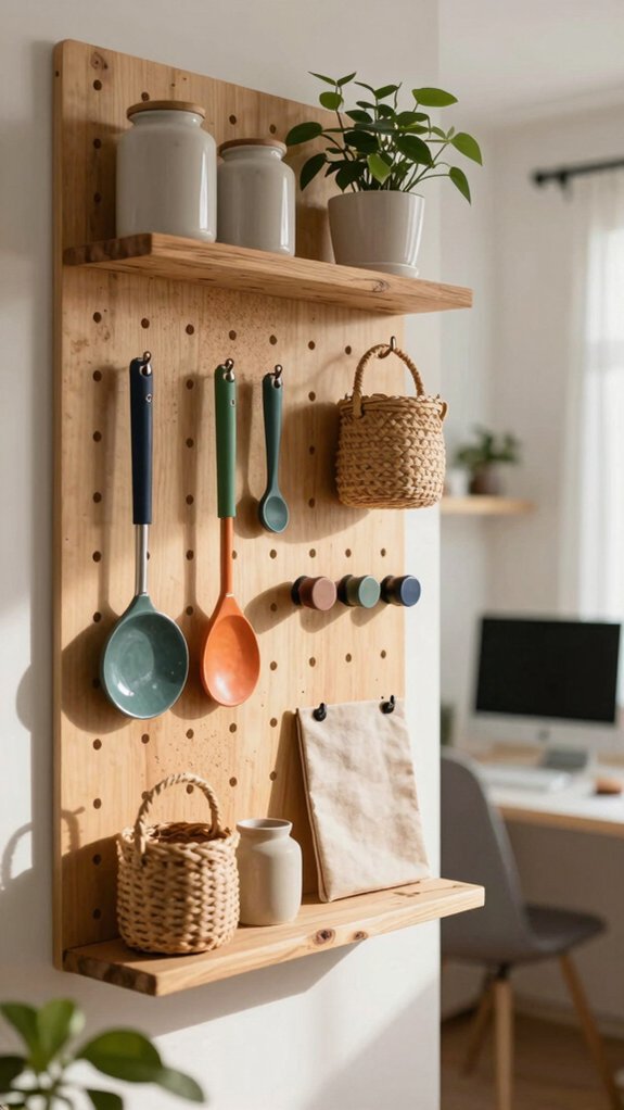 arm s reach pegboard storage hacks