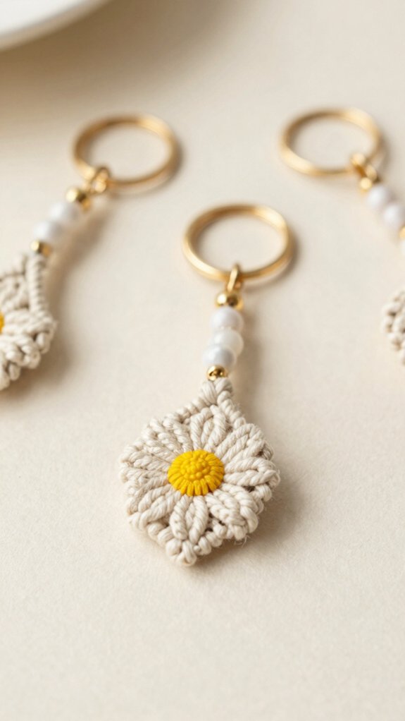 beginner daisy keychain tutorial