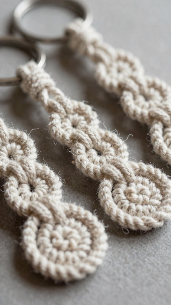 beginner spiral rope keychain