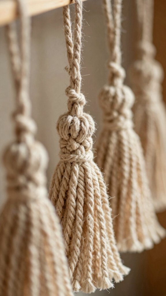 boho tassel keychain project