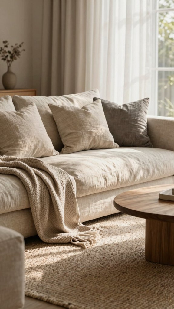breathable washed linen comfort