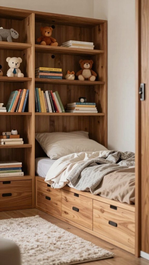 built in storage for growing families