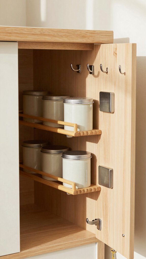 17 Home Organization Hacks That Make Everyday Life Easier 7 cabinet door storage organizer