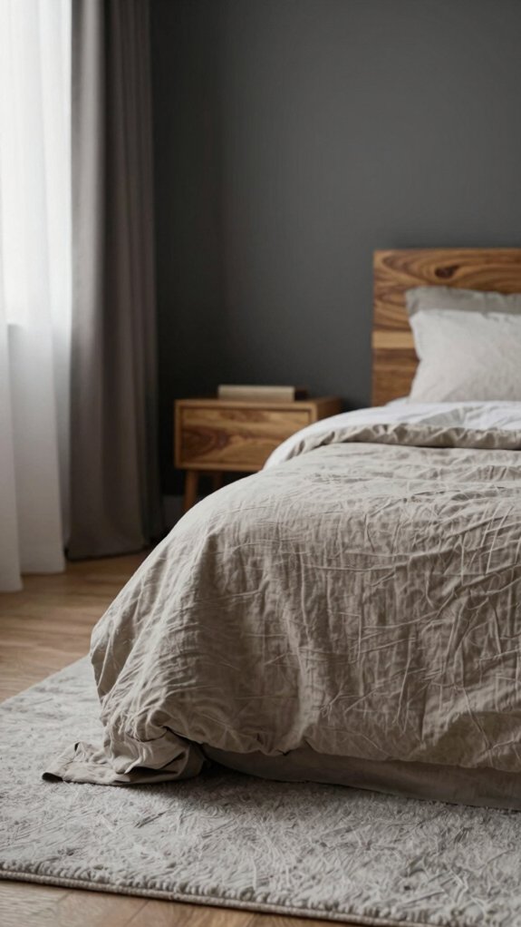 Bedroom Color Schemes That Feel Calm Morning and Night 8 calm charcoal honey oak