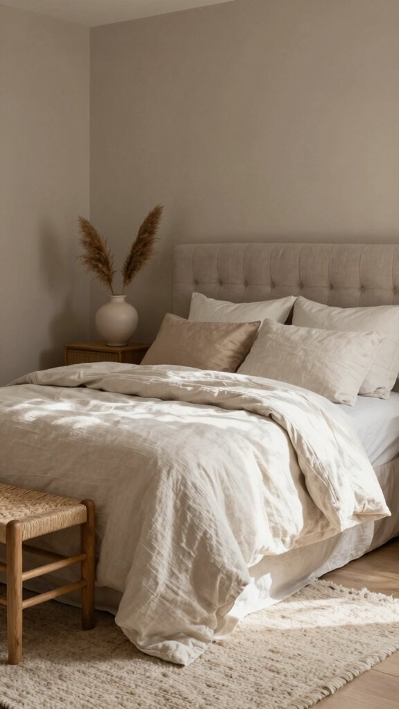 15 Bedroom Color Combinations Designers Never Get Tired Of 14 calm taupe off white bedroom