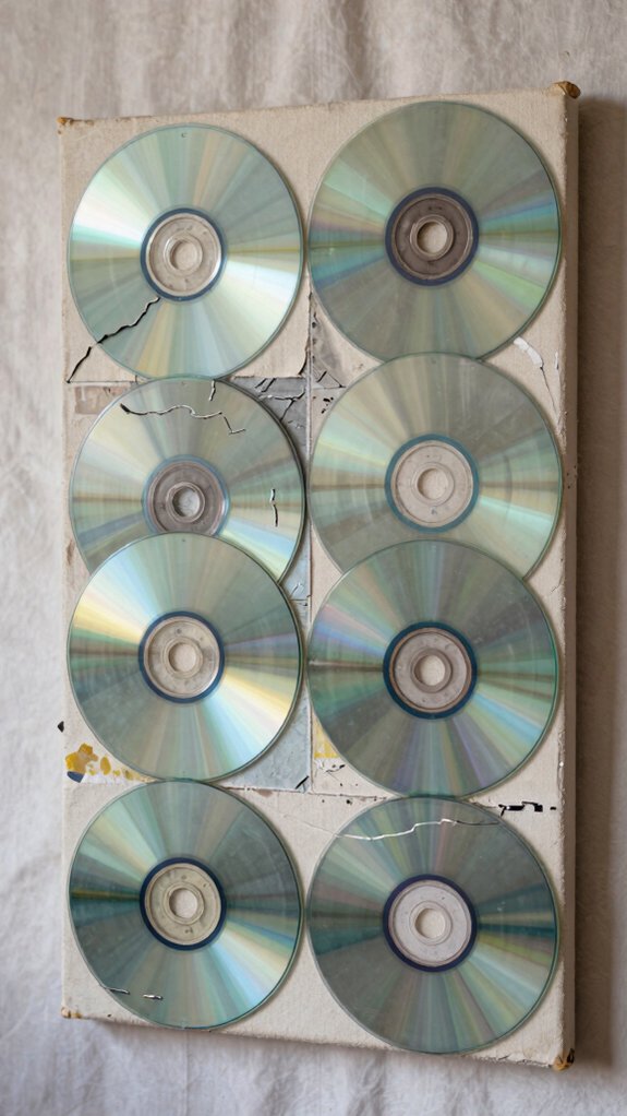 cd covers memory lane wall