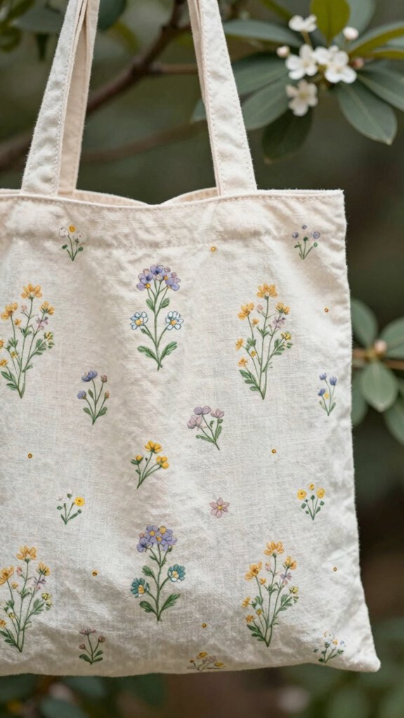 15 Cute Tote Bag Designs You’ll Want to Carry Every Day 5 cheerful wildflower tote with zip
