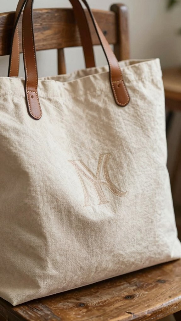 chic monogram tote bag