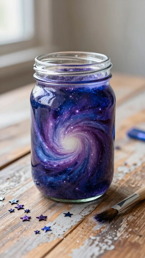 13 Galaxy Jar DIY Ideas Kids Will Love 4 choose jar size for galaxy