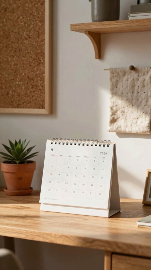 clear acrylic desk date tabs