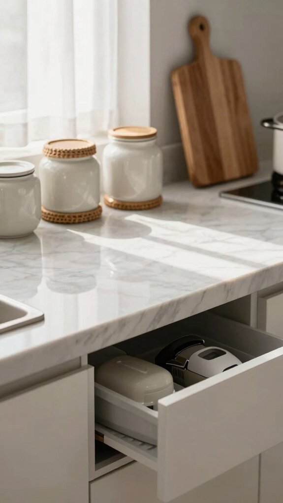 Home Organization Hacks for Small Spaces That Actually Work 9 clear countertops more space