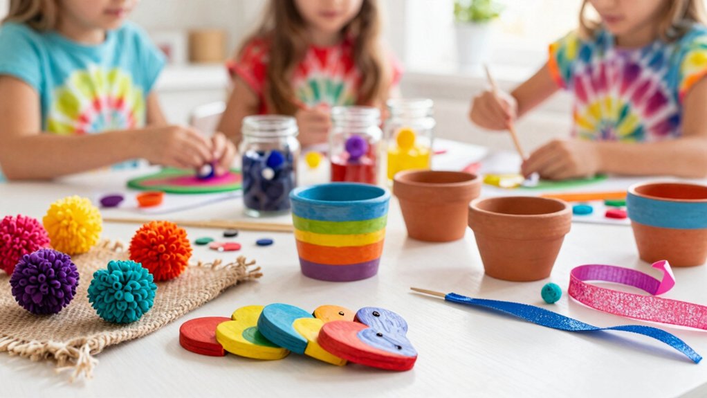colorful summer crafts for girls