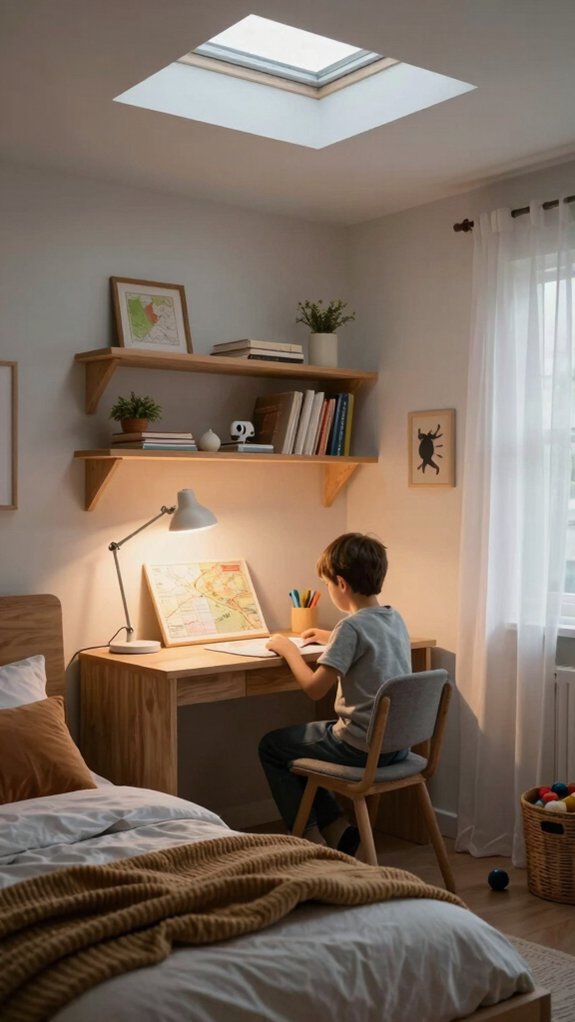 cozy adjustable layered lighting