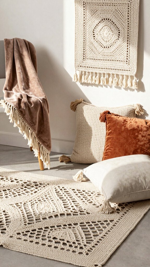 cozy chunky crochet home accents