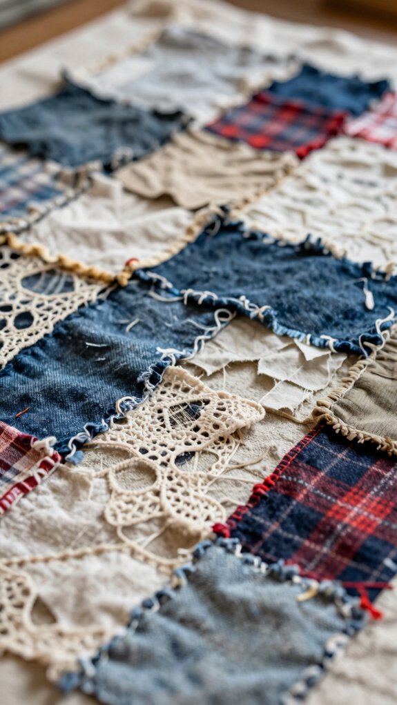 14 Upcycling Art Projects That Turn Everyday Waste Into Decor 9 cozy fabric scrap collage art