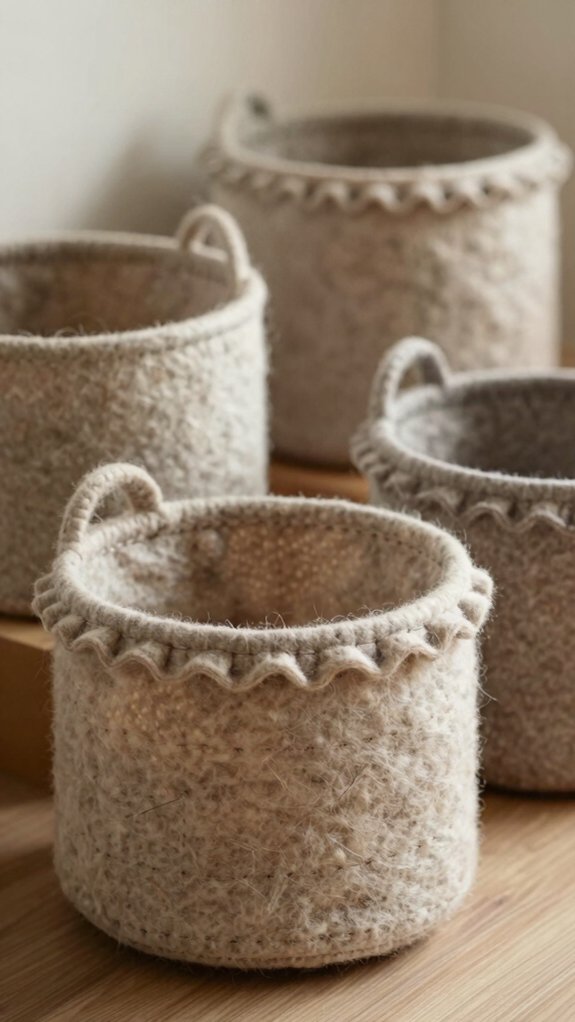 12 Beautiful Baskets You Can Make Yourself 8 cozy felt storage basket