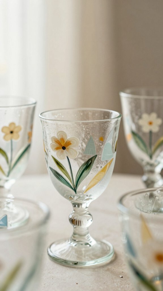 cozy hand painted glass crafts