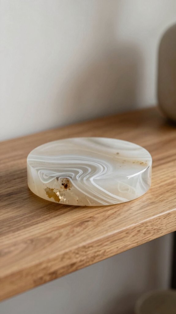 cozy micro textured resin trinkets