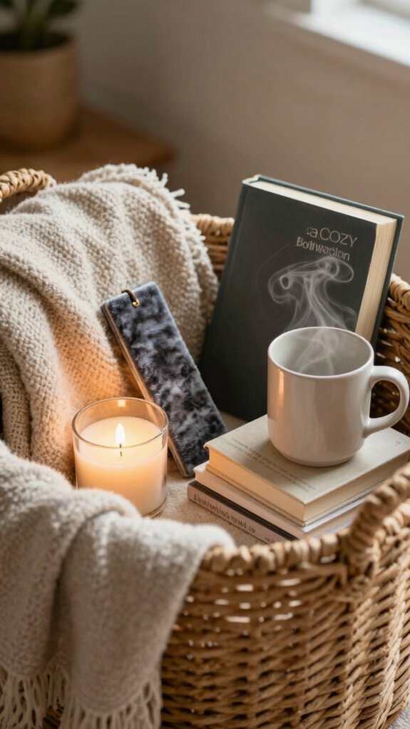 14 Hamper Ideas for Women for Every Occasion 4 cozy night in book gift