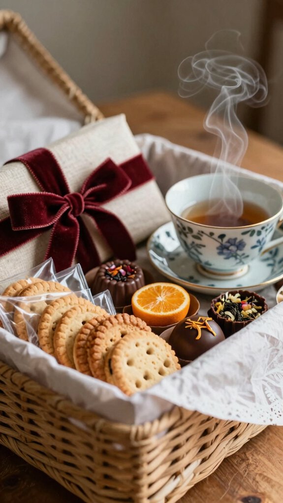 14 Hamper Ideas for Women for Every Occasion 9 cozy tea treat hamper