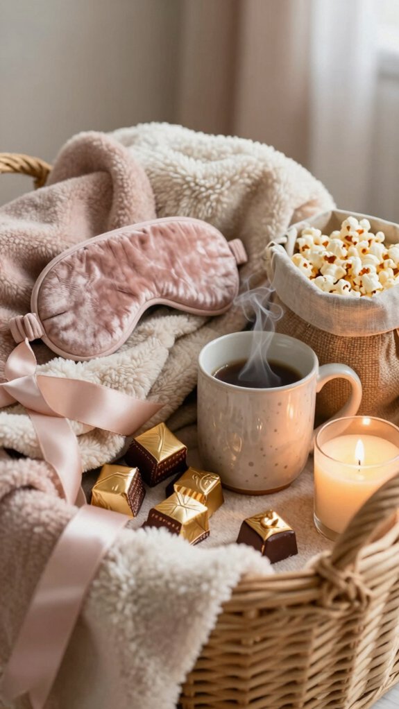 14 Hamper Ideas for Women for Every Occasion 11 cozy themed movie night basket