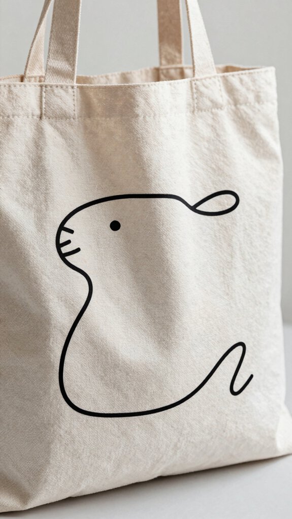 15 Cute Tote Bag Designs You’ll Want to Carry Every Day 2 crisp minimalist line art