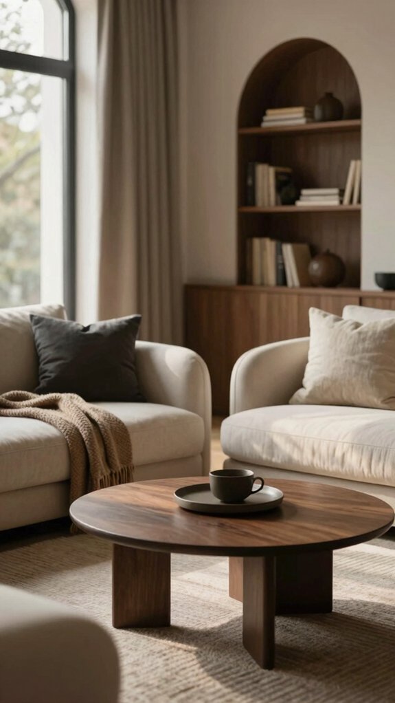 curved seating for cozy flow