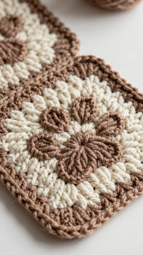 Dog Paw Granny Square: 12 Adorable Crochet Blocks for Pet Lovers 2 cute paw print crochet square