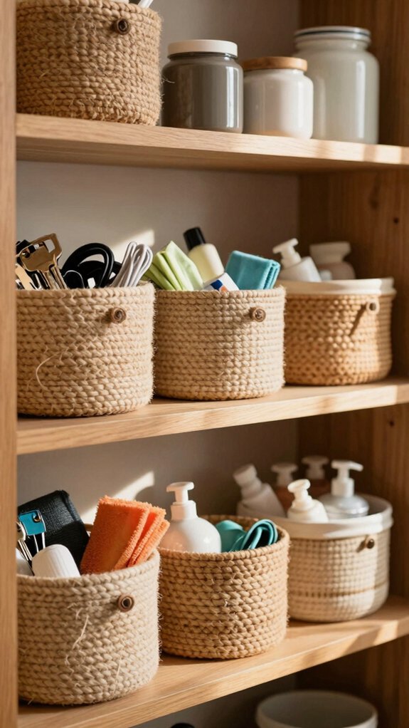 17 Home Organization Hacks That Make Everyday Life Easier 5 decorative baskets for small clutter