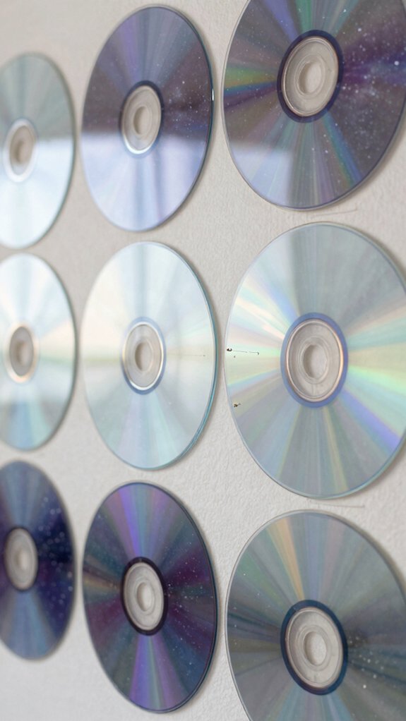 14 DIY CD Art Ideas That Give Old Discs a Stunning Second Life 12 diy cd nebula wall art