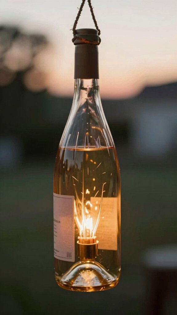 14 Wine Bottle DIY Crafts That Look Surprisingly Elegant 4 diy cobalt wine bottle lanterns