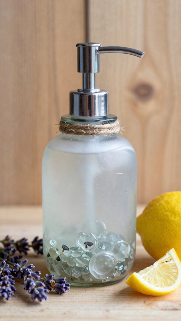 16 Useful Recycled Crafts That Turn Waste Into Something Beautiful 13 diy mason jar soap dispenser