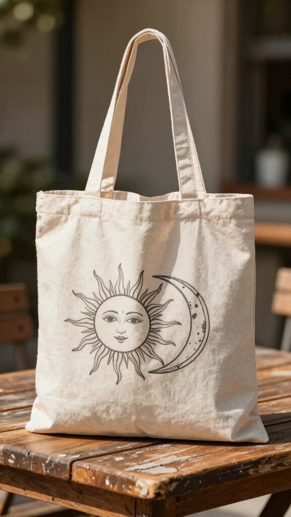 dreamy sun moon tote