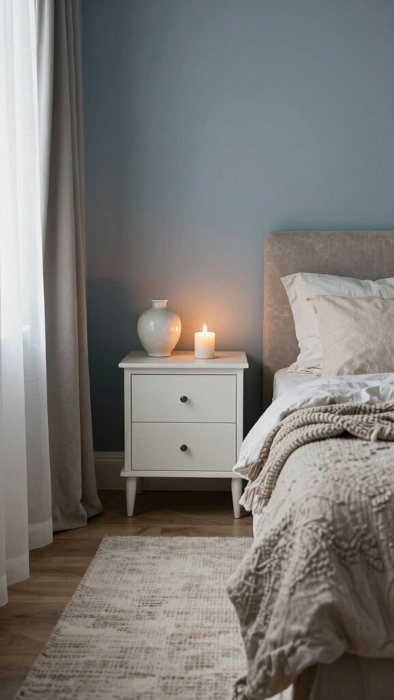 15 Bedroom Color Combinations Designers Never Get Tired Of 8 dusty blue crisp white
