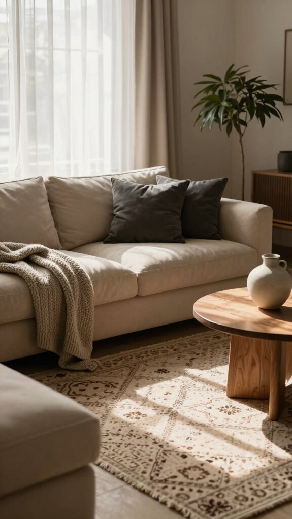 17 Cozy Living Room Ideas You’ll Never Want to Leave 3 earthy warm neutral texture