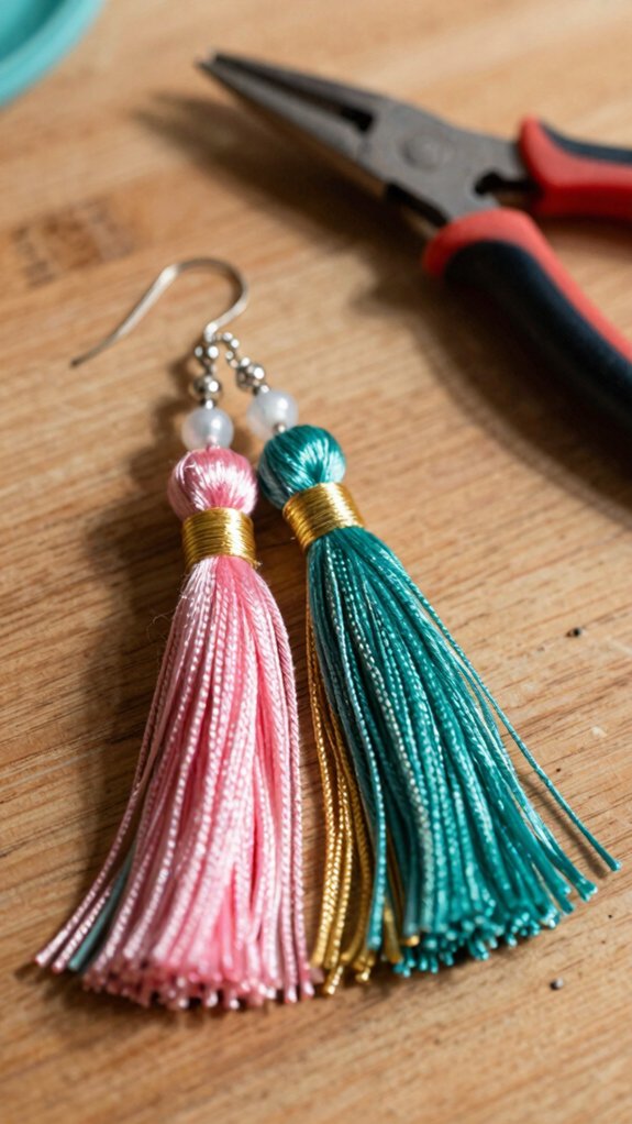 easy boho tassel earring project