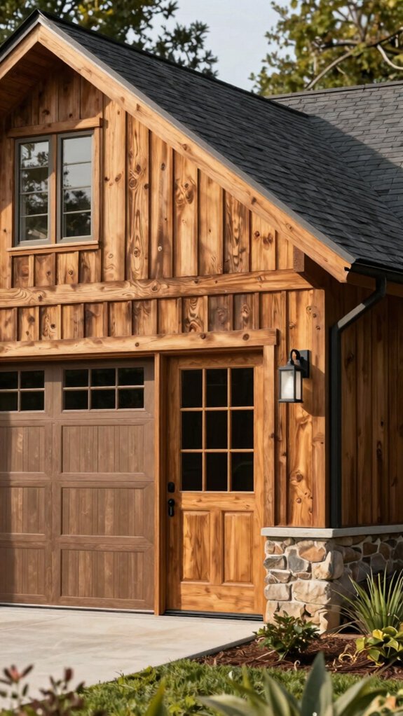 farmhouse dark wood accent door
