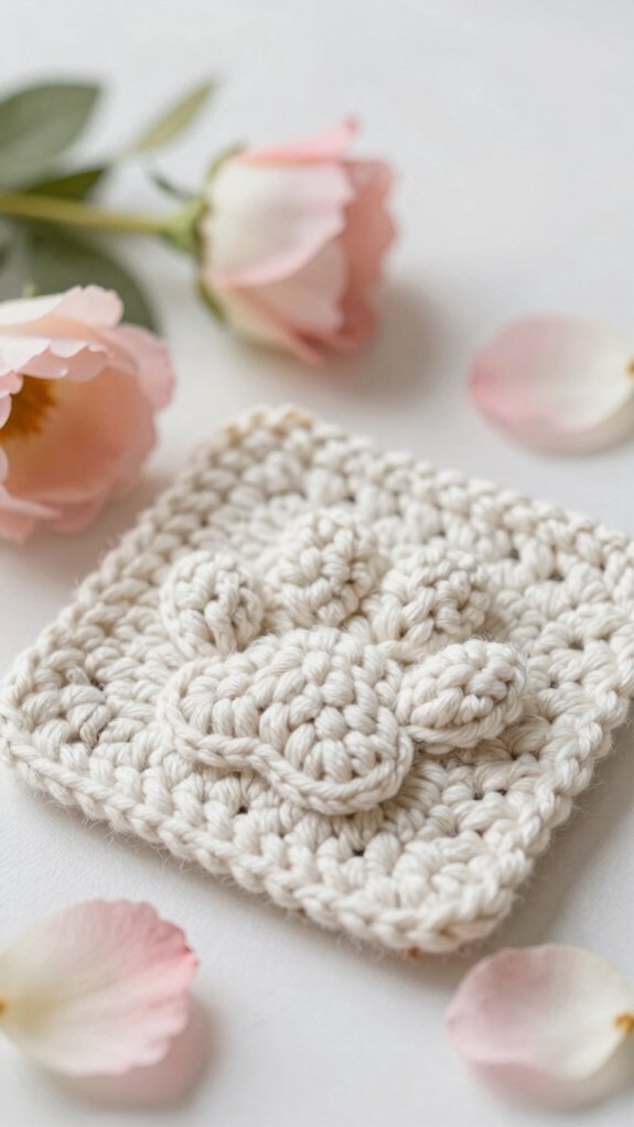 Dog Paw Granny Square: 12 Adorable Crochet Blocks for Pet Lovers 7 floral paw block pattern