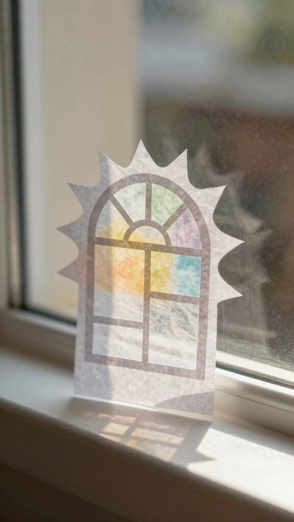 15 Easy Paper Crafts You’ll Want to Make Again and Again 13 glowing window sun catchers