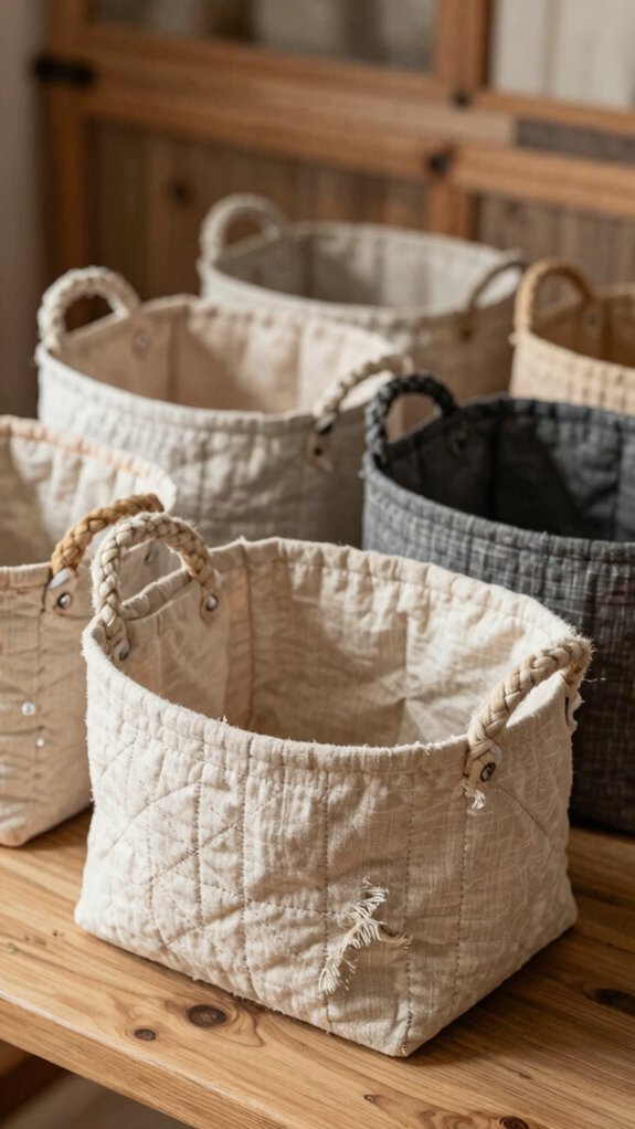16 DIY Ideas to Make and Sell for Extra Income 8 handmade fabric gift storage baskets