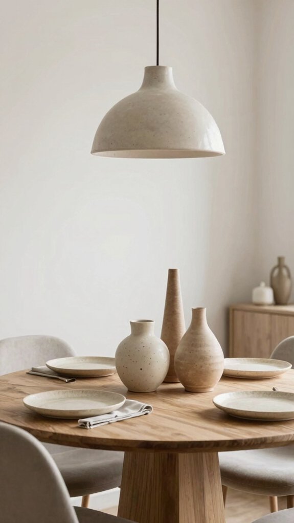 handmade organic ceramic centerpiece
